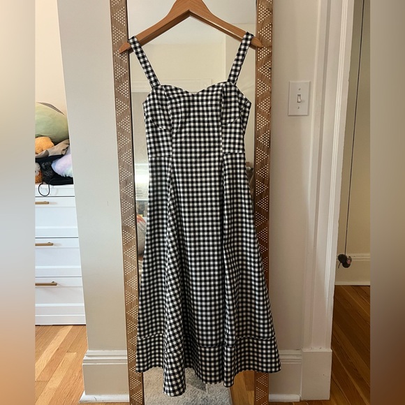 Avec Les Filles Black and White Gingham Dress - Size 4 & 6 - Picture 4 of 6